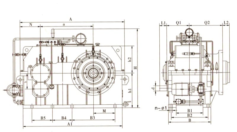 Rubber & Plastic Screw Extruder Gearbox LJC