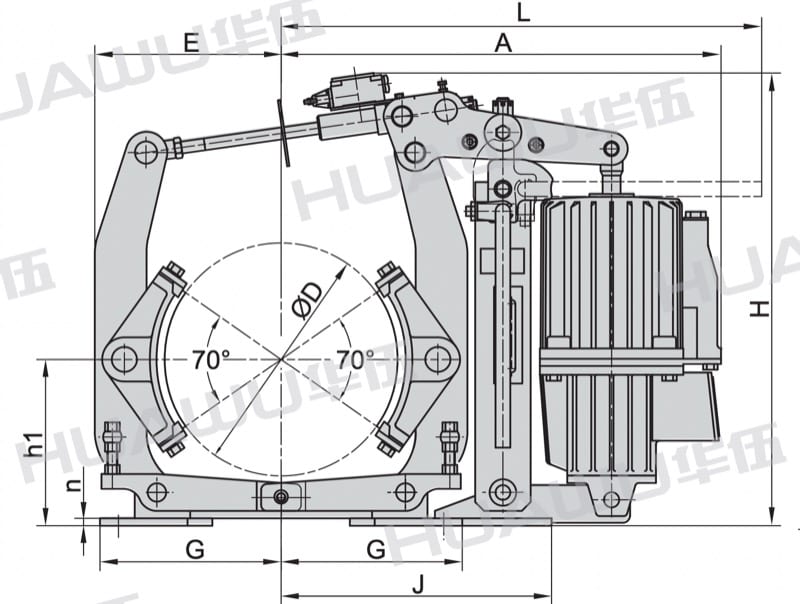 Electro-hydraulic Drum Brakes YW