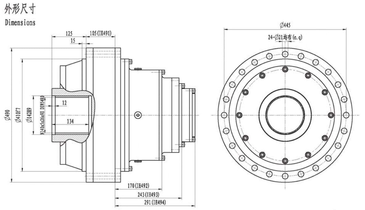 Multi-Stage Planetary Gearboxes IE
