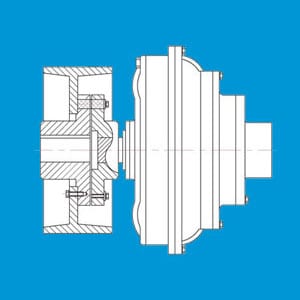 YOXZ Pin Connection Brake Drum Type YOXZ-pin