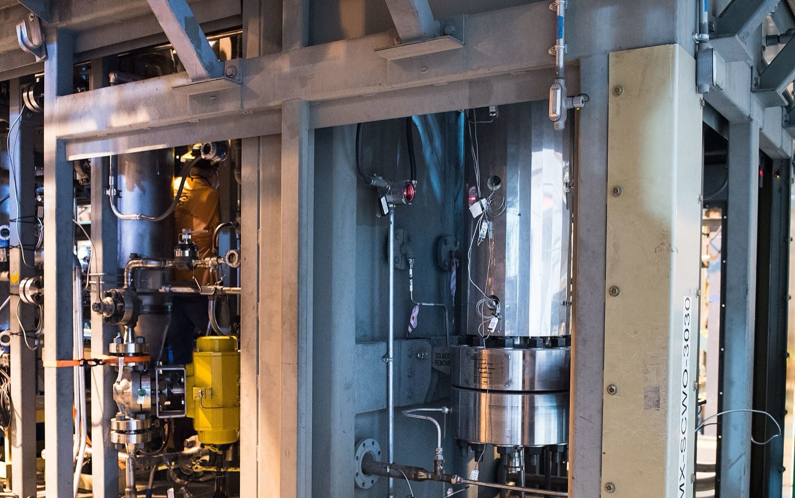 Reactor park at a chemical plant