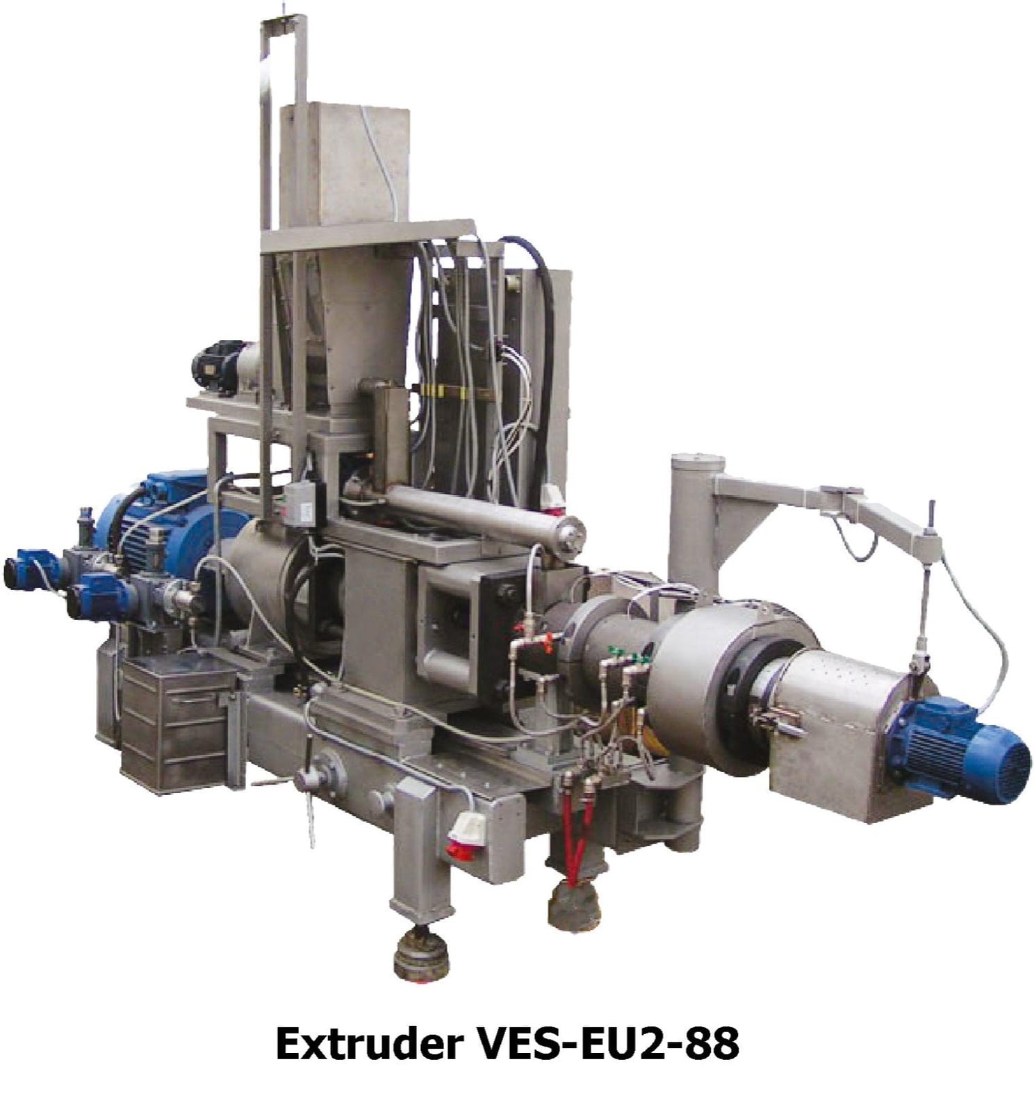 Plastics extrusion line
